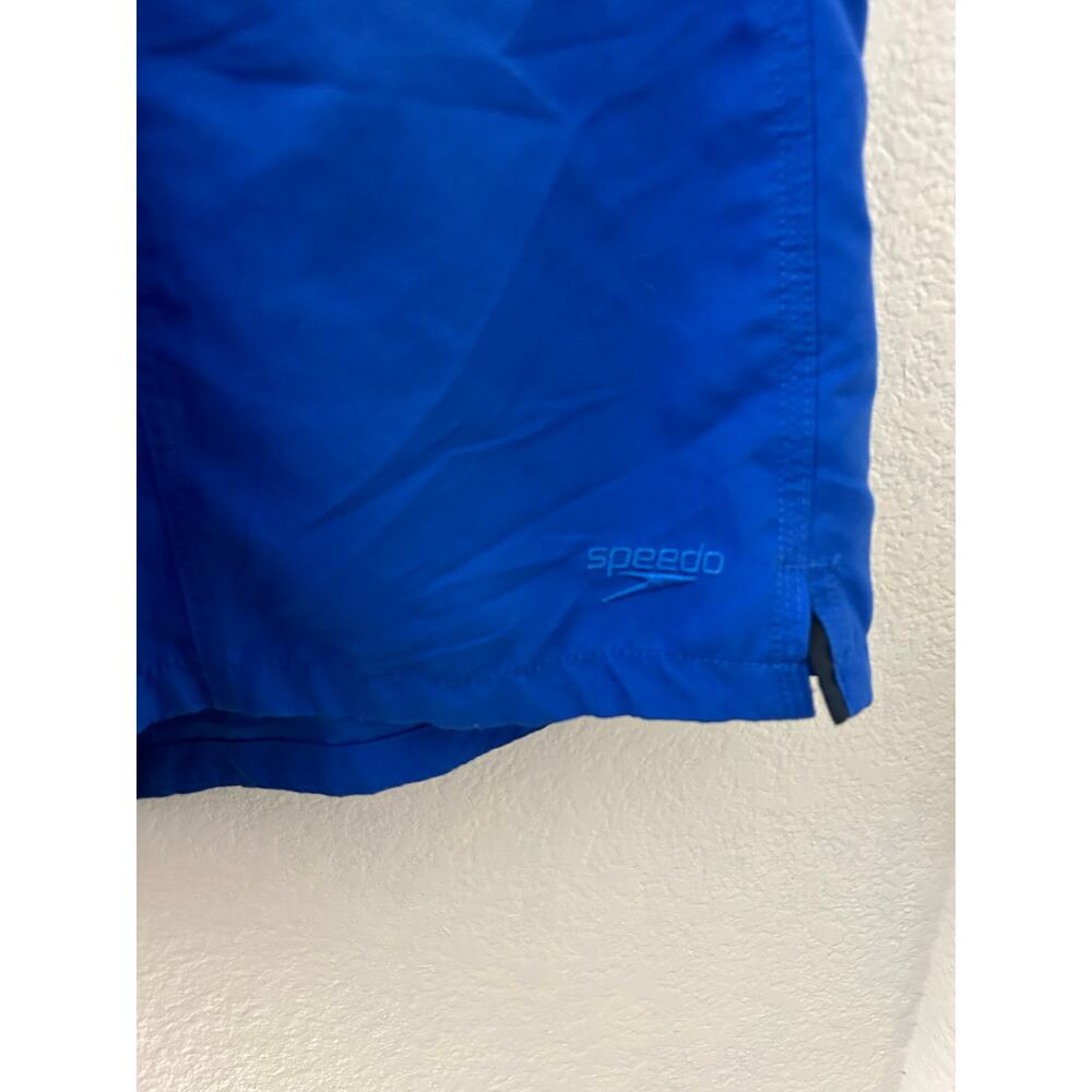 Speedo Men's Swim Lined Trunks Solid Blue Volley Board Shorts Mens Size XXL - Picture 3 of 11